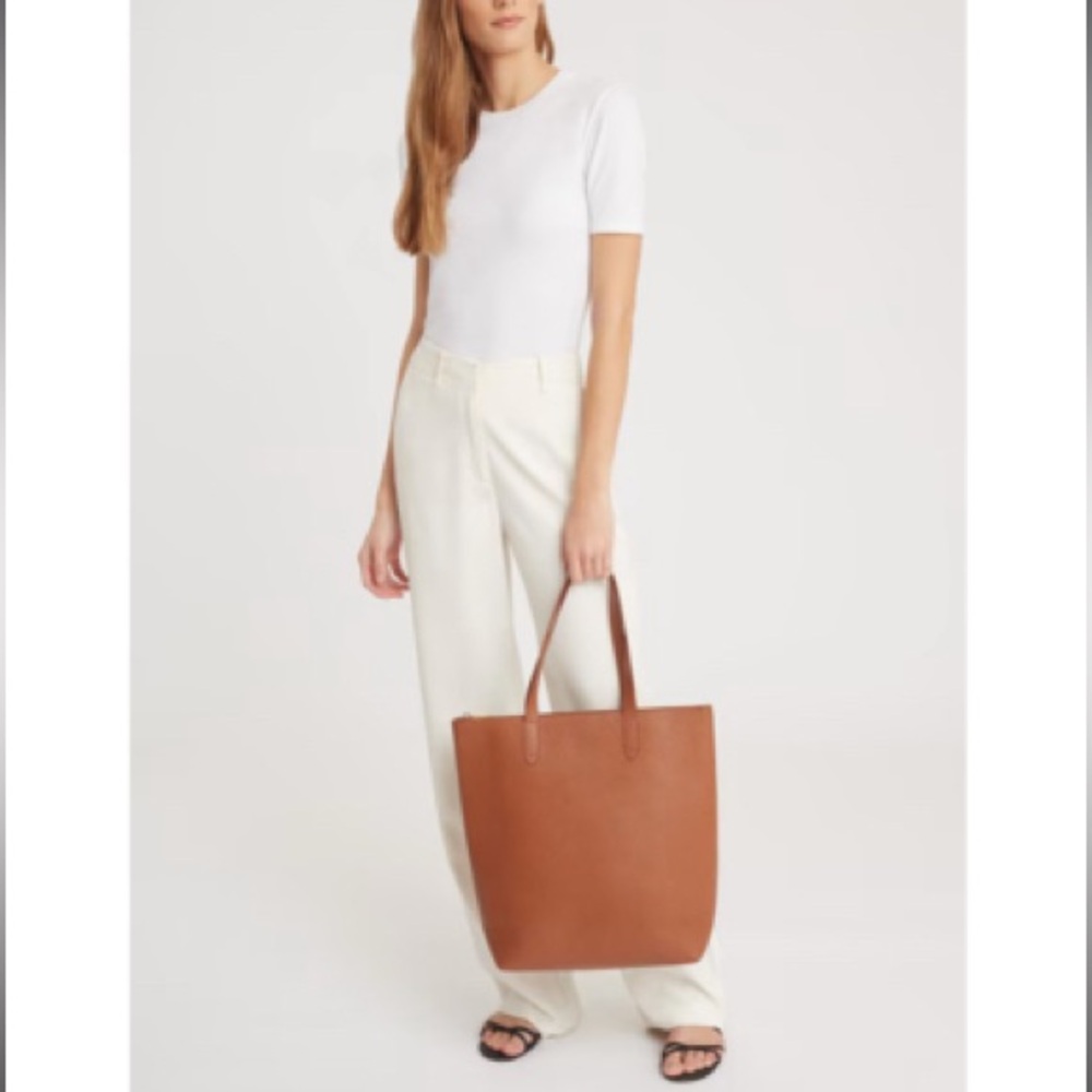 Cuyana Brown Leather Tote